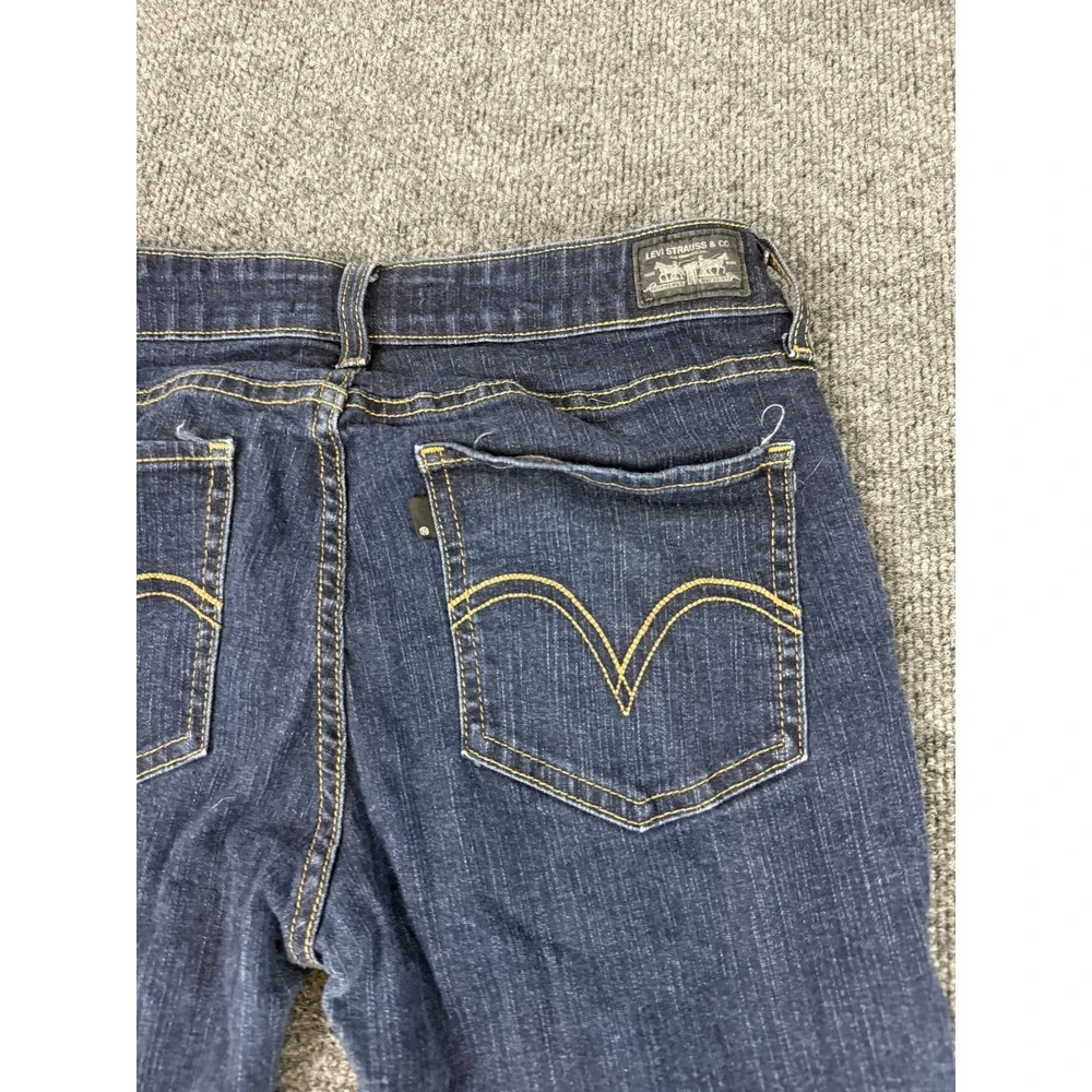Levi's 535 Legging Jeans Women's Size 11 Short Dark Wash Stretch Mid Rise Denim